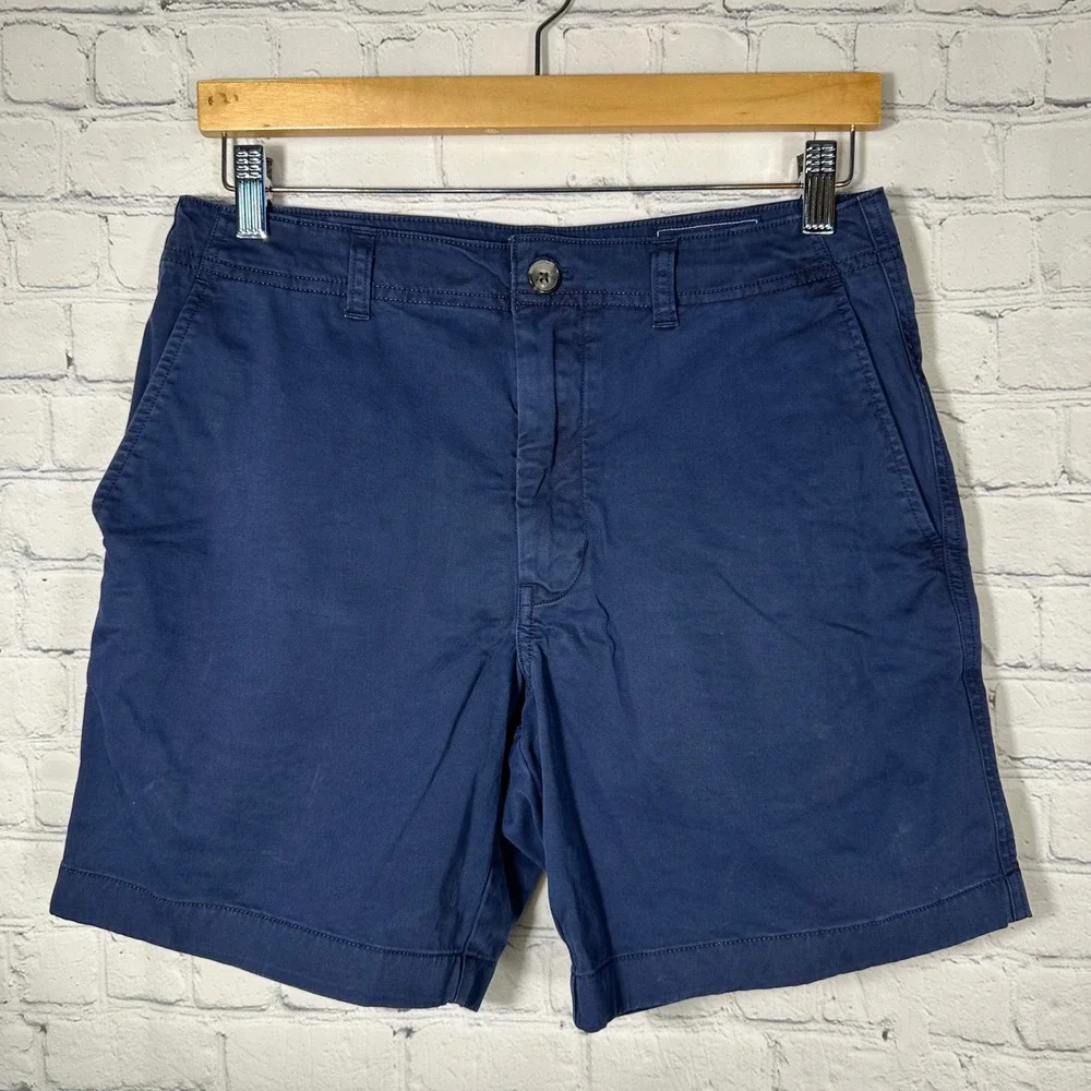 Vineyard Vines Island‎ Short Navy Blue Mens 30 Chino Cotton Stretch Flat Front